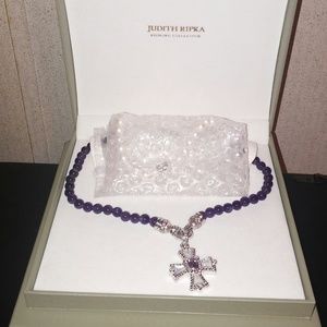 Judith Ripka Retired Maletse Cross & 2 Necklaces